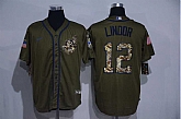 Indians 12 Francisco Lindor Olive 2020 Nike Cool Base Jersey,baseball caps,new era cap wholesale,wholesale hats